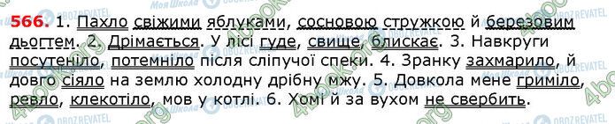 ГДЗ Українська мова 6 клас сторінка 566